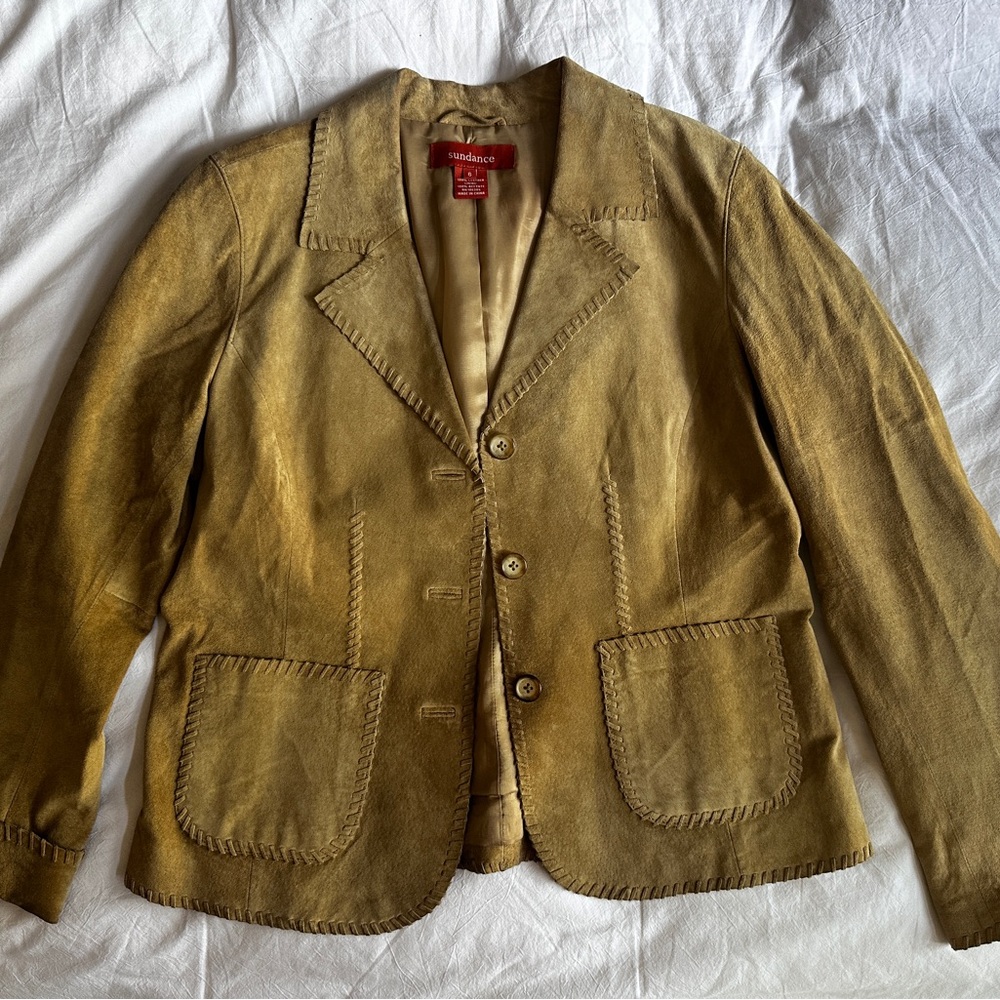 Sundance western style Tan Suede Jacket or blazer